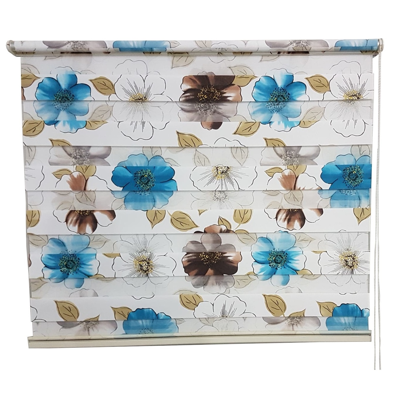 Rulou Textil Zebra Oliv, L=100 cm H=140 cm