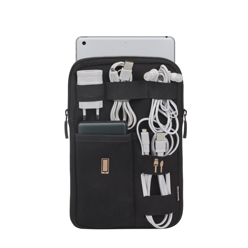 Husa tableta Rivacase 5612 Travel organizator accesorii, tableta 7-8 inch, negru