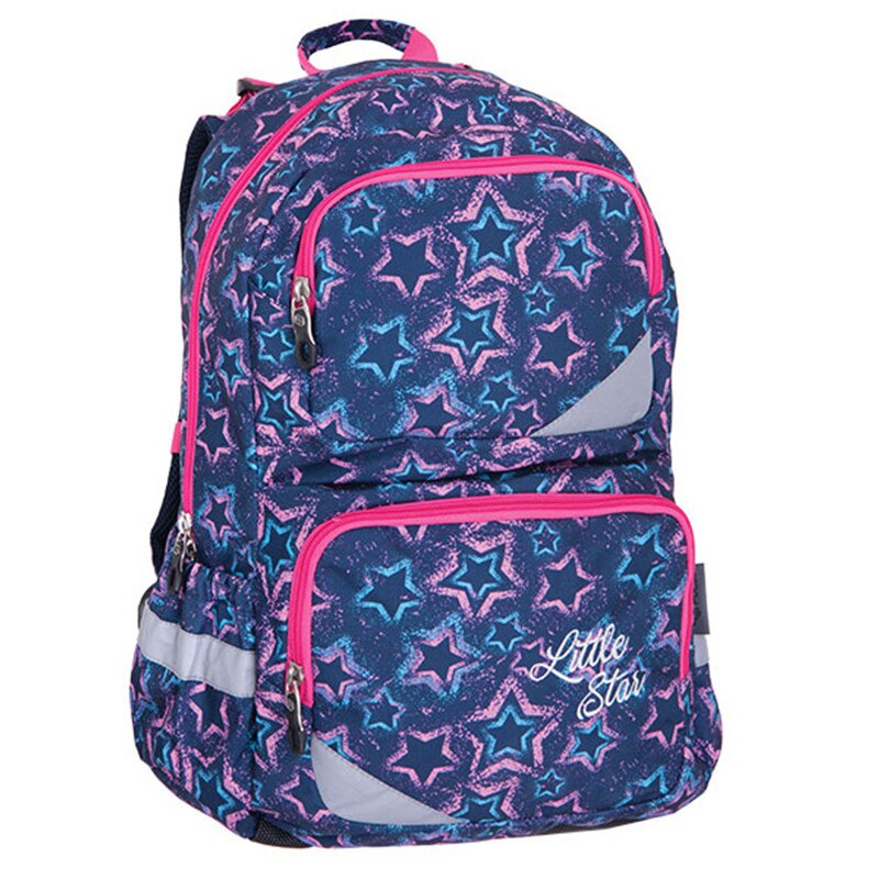 Rucsac Pulse anatomic XL blue star Cu un compartiment principal, doua fete si doua laterale