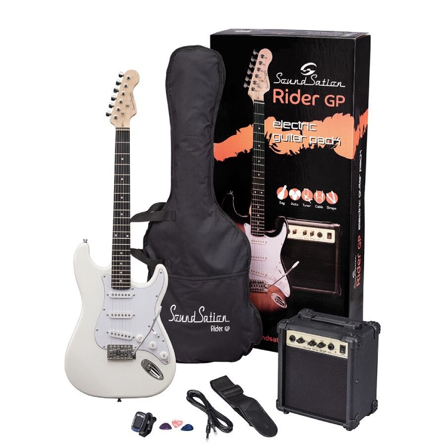 Pachet chitara electrica Soundsation RIDER GP WH