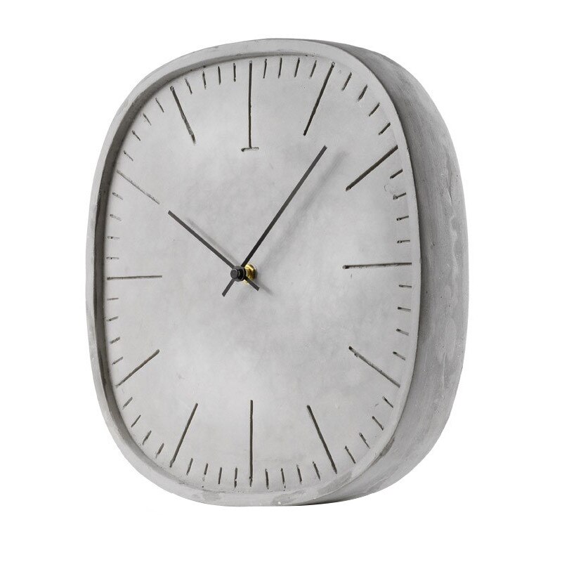 Ceas de Perete Loft din Ciment Fara Cifre