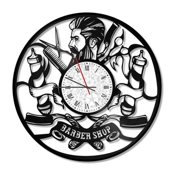 Ceas de perete Vintage din Vinil - Revival Vinyl Wall Clock Barber Shop 3 Ceas de perete Vintage din Vinil - Revival Vinyl Wall Clock Barber Shop 3