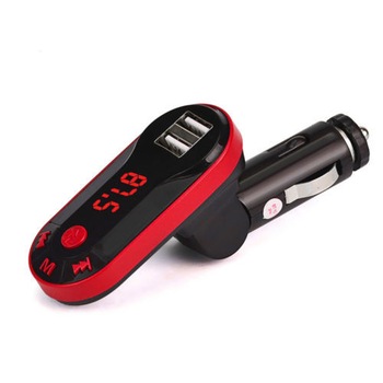Modulator Auto Car Kit, functie Bluetooth, functie Handsfree FM, Rosu/Negru Modulator Auto Car Kit, functie Bluetooth, functie Handsfree FM, Rosu/Negru