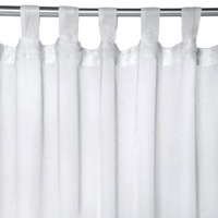 Perdea alba, scurta, prindere cu bride, iMK®, 140 x 140 cm