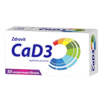 Calciu + Vitamina D3 *50 cpr Calciu + Vitamina D3 *50 cpr