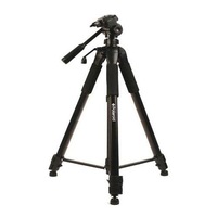 Trepied Foto-Video Polaroid 1.45m, Cap Panoramic 3 Directii (Include: Nivela, Husa Transport si Quick Release Plate), Invelis Poliuretan, Negru