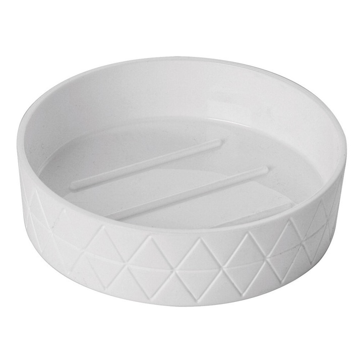 Поставка за сапун Feridras Diva, ABS, бял