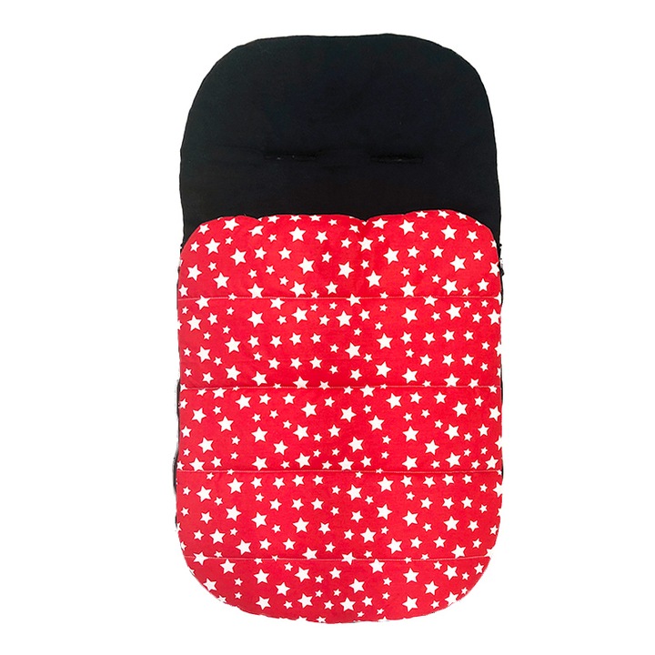 Sac de dormit Ranfors Stroller Drop, Red Stars