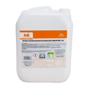 Antigel super concentrat pentru instalatii termice 60 C aditivat termodinamic 10 Kg Antigel super concentrat pentru instalatii termice 60 C aditivat termodinamic 10 Kg