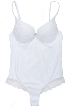 Body cu chilot tanga, Lemila, Alb Body cu chilot tanga, Lemila, Alb