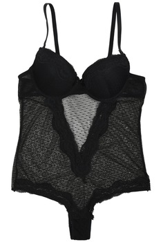 Body din dantela, Lemila, Negru Body din dantela, Lemila, Negru