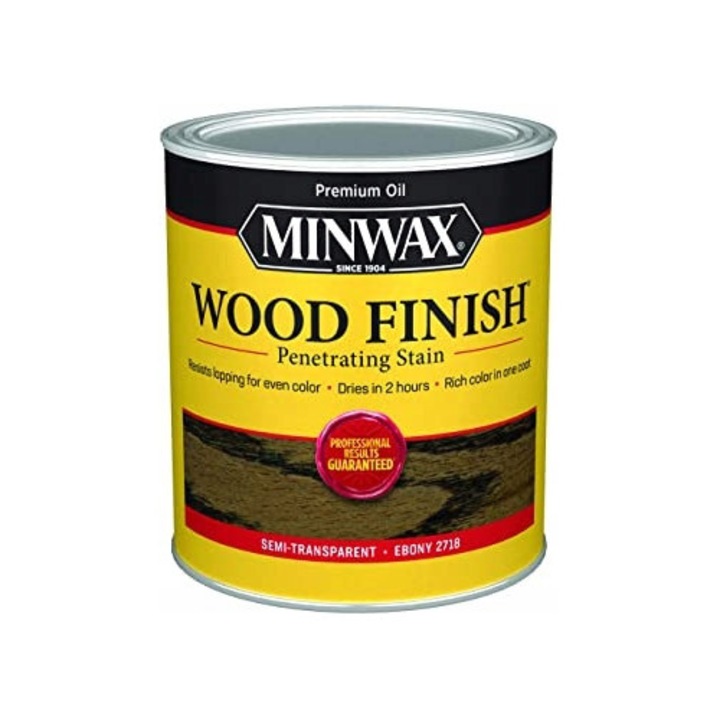 Vopsea pentru lemn pe baza de ulei Minwax® Wood Finish™ Ebony 2718, 0.946 L
