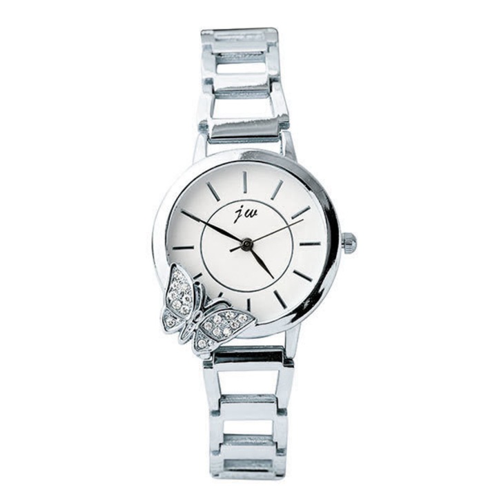 Ceas jw Dama Quartz Casual Elegant curea din metal (zale), afisaj Analog, Alb
