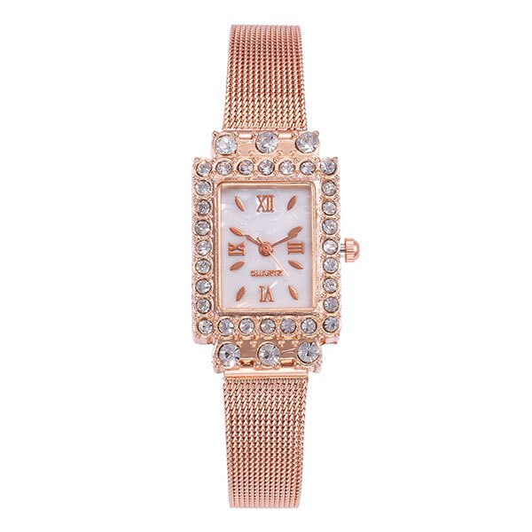 Ceas Dama Quartz Viser Casual Elegant Rose, CP99690RE, curea din metal (mesh), afisaj analog