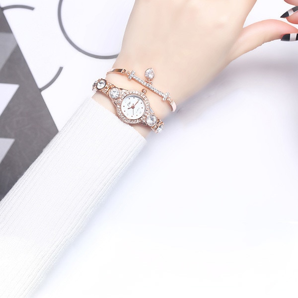Ceas Dama Quartz jw Casual Elegant Rose, CP9335RE, curea din metal (zale), afisaj analog