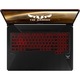 Лаптоп Gaming ASUS TUF FX705GE-EW086 with processor Intel® Core™ i5-8300H up to 4.00 GHz, Coffee Lake, 17.3", Full HD, IPS, 8GB, 1TB Hybrid FireCuda, NVIDIA GeForce GTX 1050 Ti 4GB, Free DOS, Black/Red