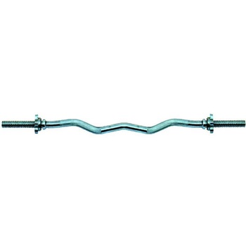 Bara olimpica 120 cm, otel, cromata, diametrul de 30 mm, pana la 150 kg Bara olimpica 120 cm, otel, cromata, diametrul de 30 mm, pana la 150 kg