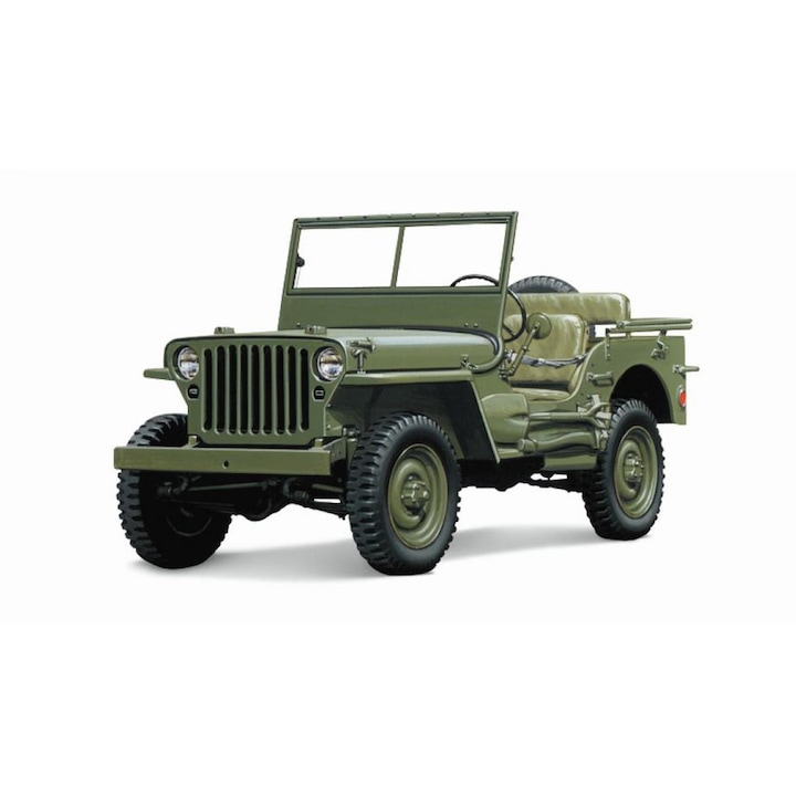 Katonai modell Heller US 1/4 TON Jeep&Trailer 1:72 HELL 79997