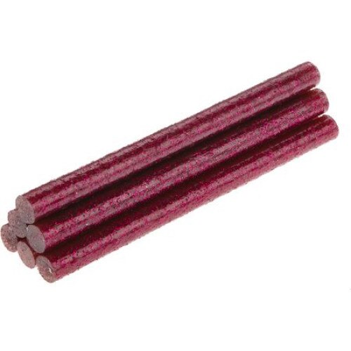 Set 8 bucati mini batoane siliconice decorative sclipici, roz, 8x100 mm, Dedra