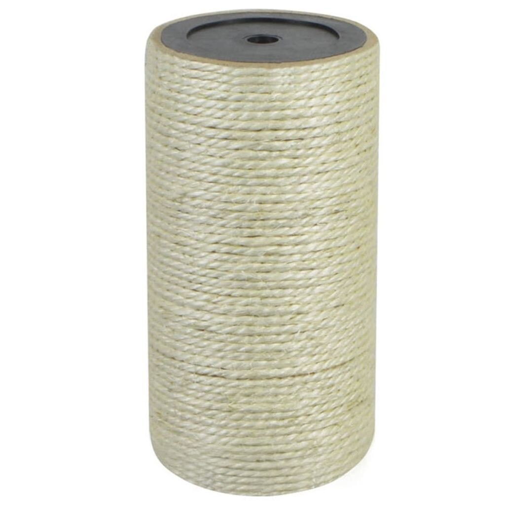 Coloana de joaca pentru pisici, vidaXL, din sisal, 8 x 15 cm, Bej