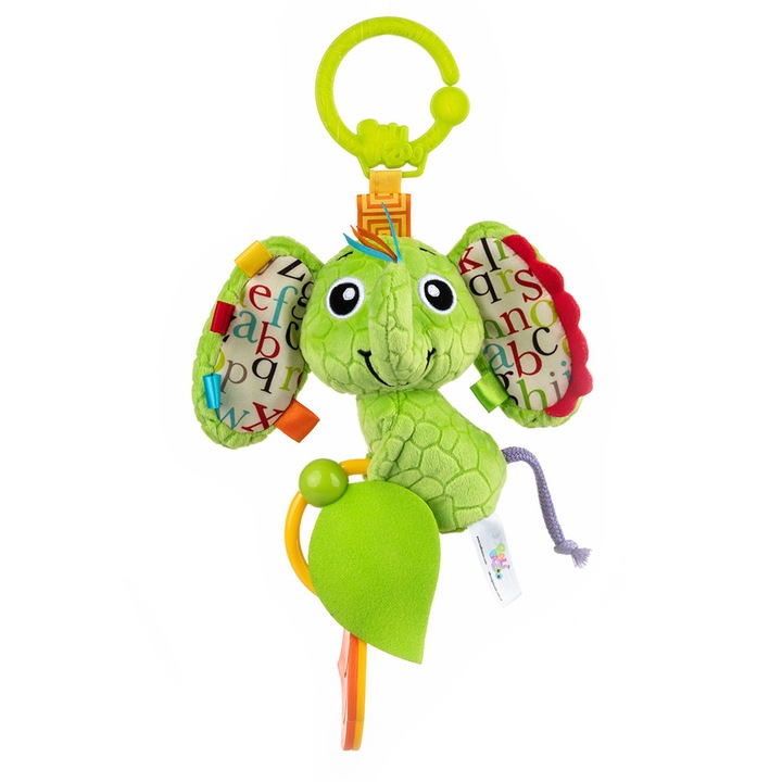 Jucarie pentru carucior din plus, Elefantica Eva, Balibazoo, 86730