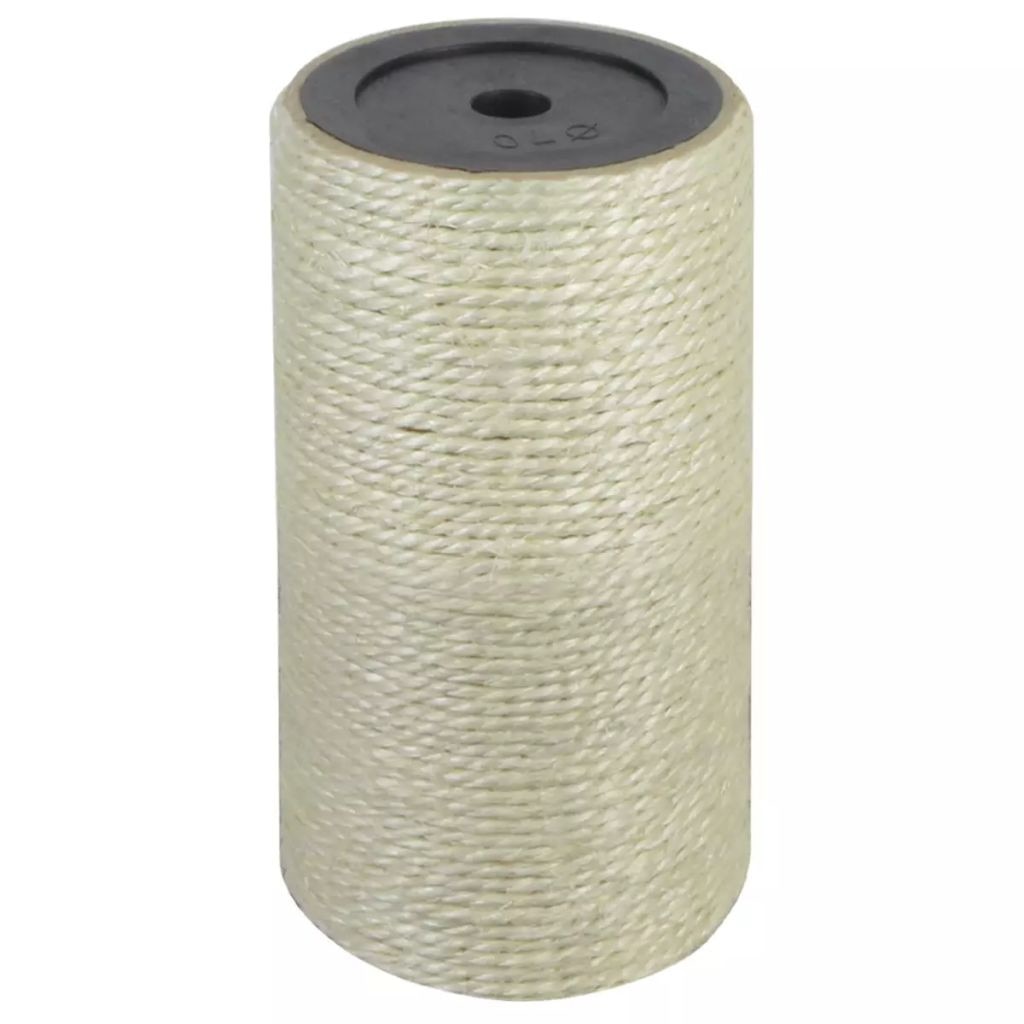 Ansamblu de joaca pentru pisici, vidaXL, Sisal, 8 x 15 cm, Bej