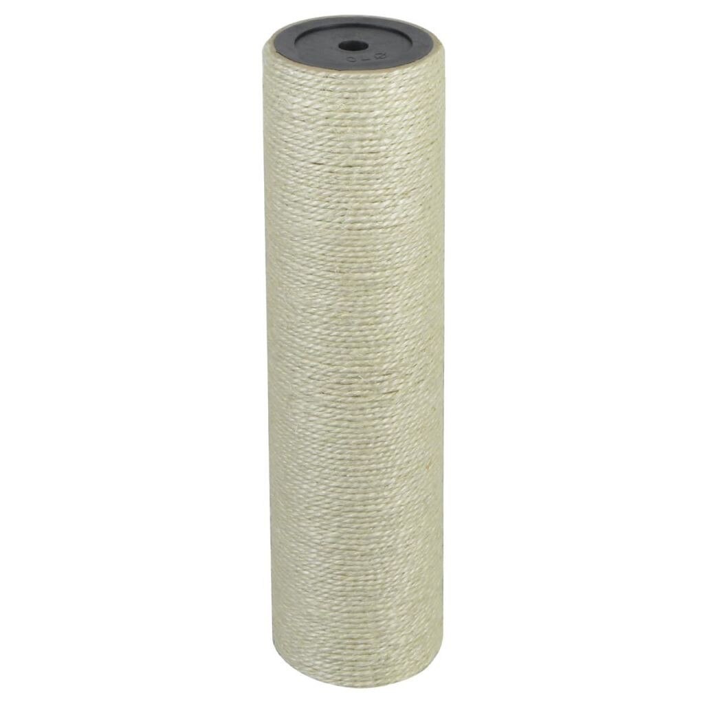 Coloana de joaca pentru pisici, vidaXL, din sisal, 8x30cm, Bej