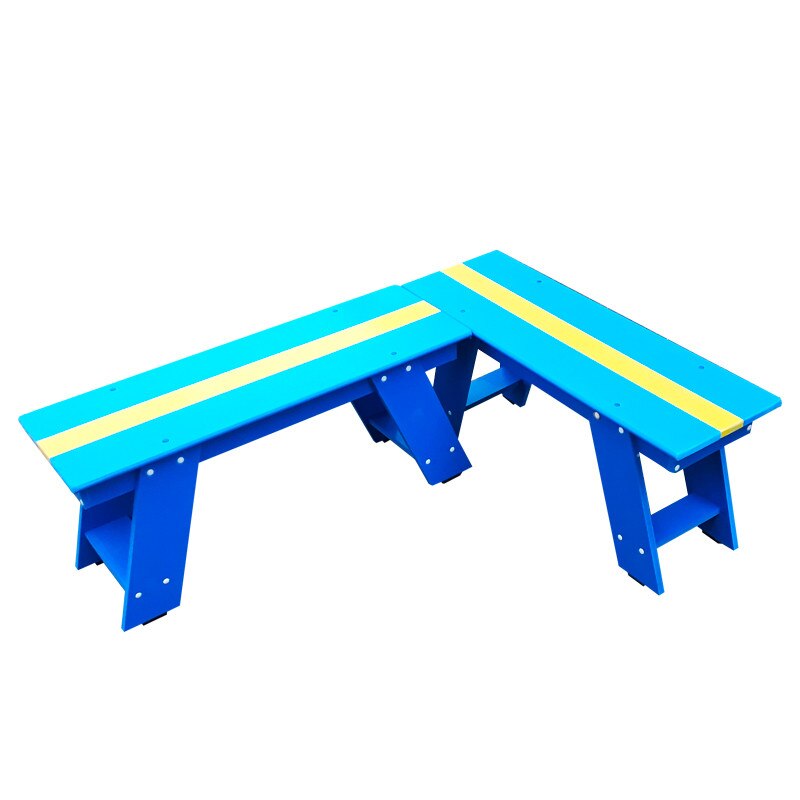 Bancuta albastru cu galben din PVC HELENE