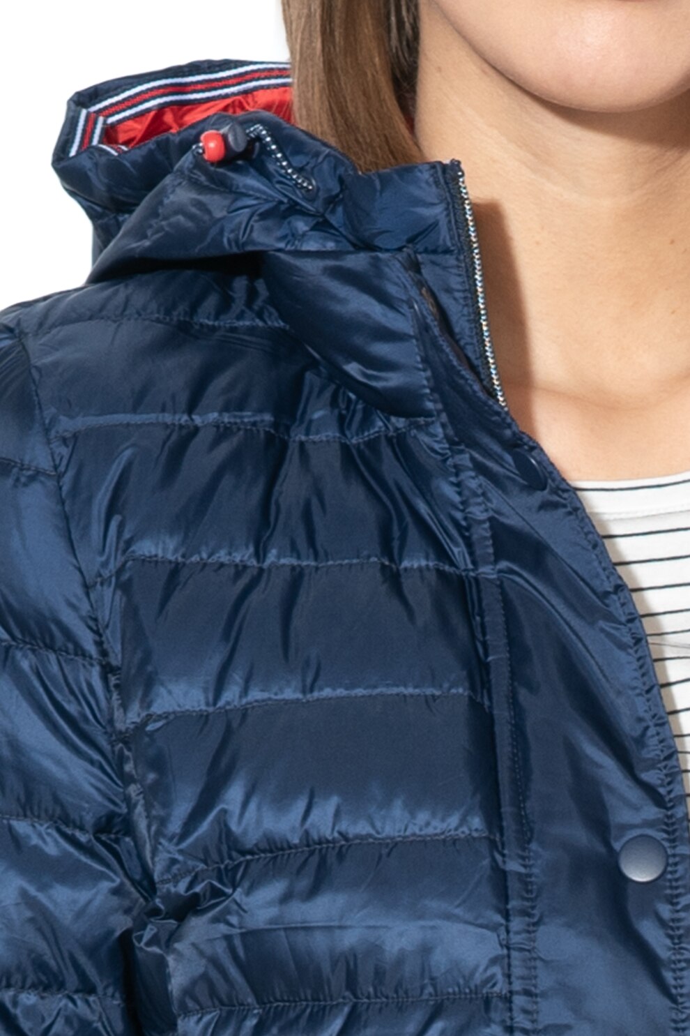 Esprit, Pihével bélelt kapucnis dzseki, Tengerészkék, XS Esprit, Pihével bélelt kapucnis dzseki, Tengerészkék, XS