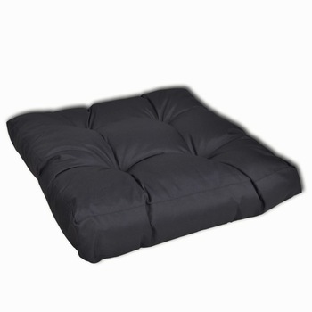 Perna scaun vidaXL, Tesatura, 50 x 50 x 10 cm, Gri Perna scaun vidaXL, Tesatura, 50 x 50 x 10 cm, Gri
