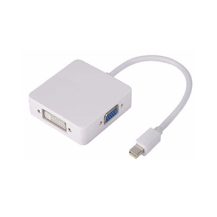 Хъб HOPE R, 3в1, Mini DisplayPort, Thunderbolt, HDMI + VGA + DVI