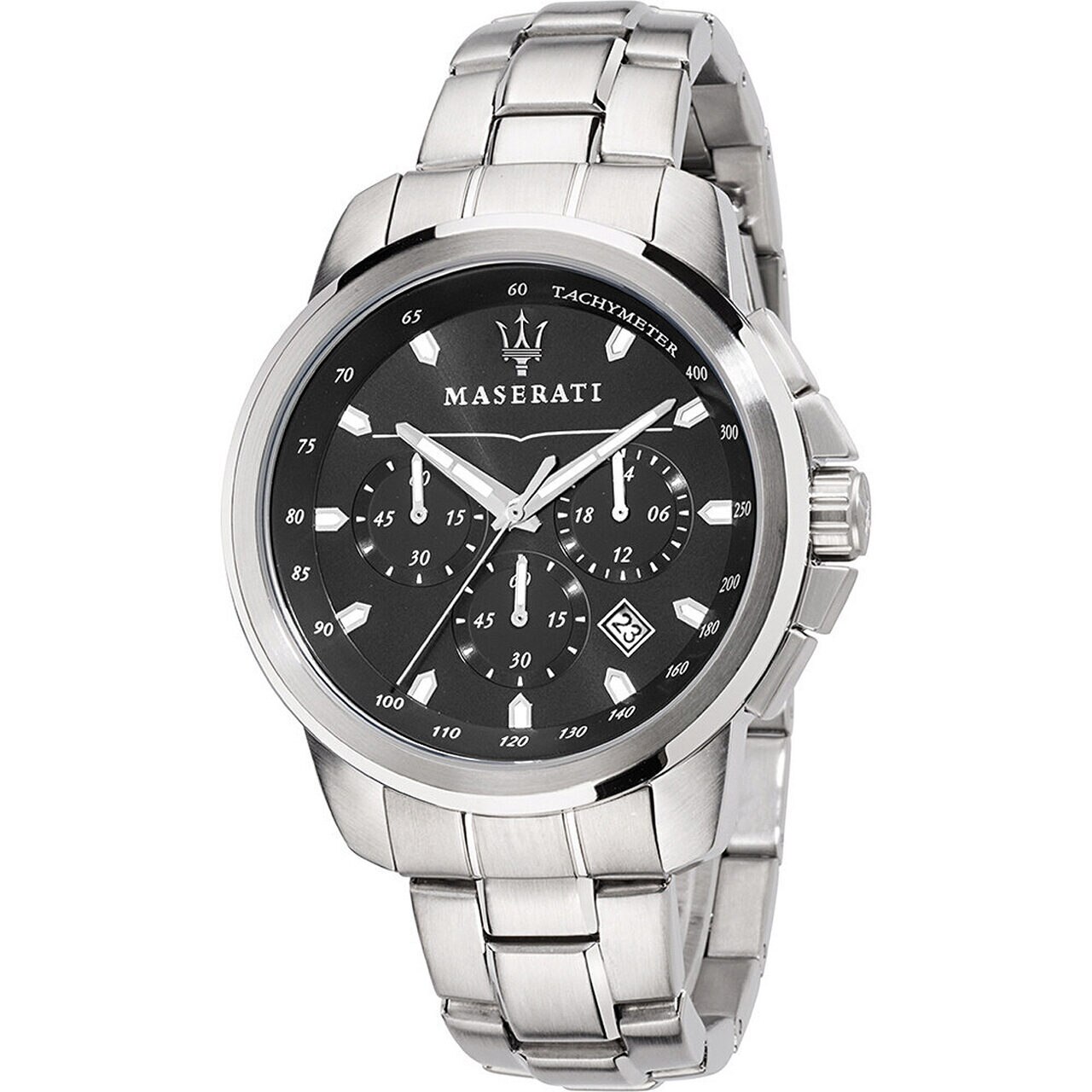 Ceas barbatesc Maserati R8873621001, Quartz, 44mm, 5ATM, Argintiu