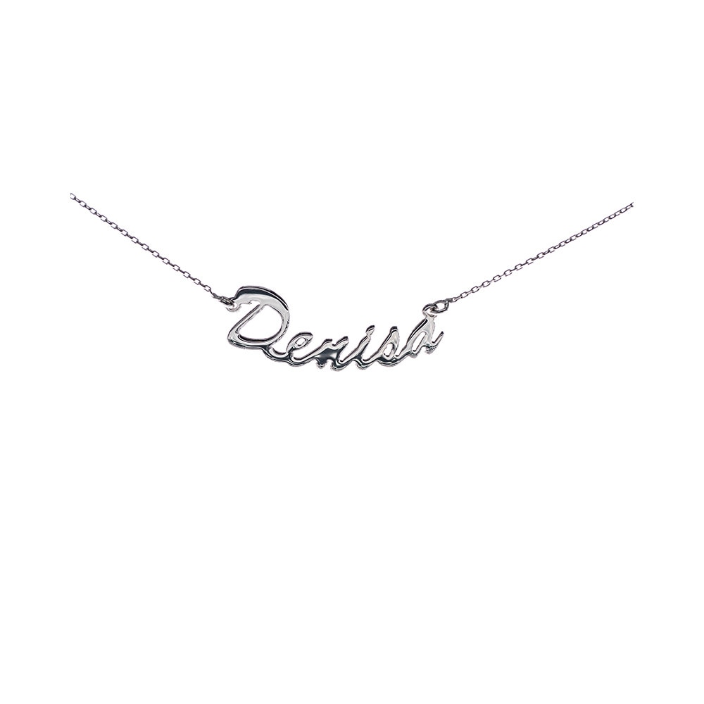Colier din Argint 925 rodiat, personalizat cu nume - Denisa