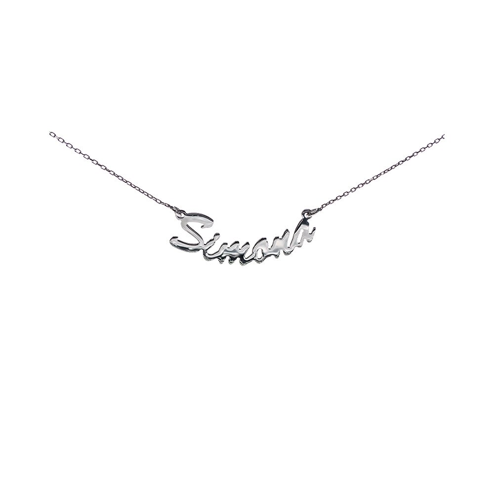 Colier din Argint 925 rodiat, personalizat cu nume - Simona