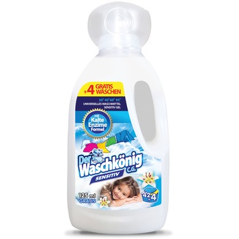 Detergent lichid Der Waschkönig C.G. Sensitive, 1625 ml, 46 spalari Detergent lichid Der Waschkönig C.G. Sensitive, 1625 ml, 46 spalari