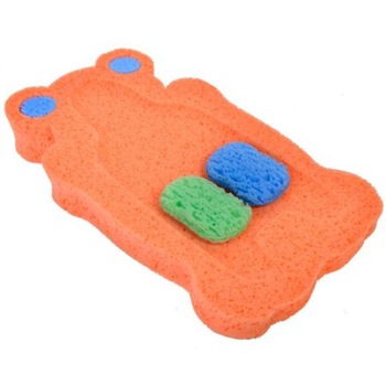 Suport burete baie bebelusi si copii, 48x24 cm, orange, 2 buretei Suport burete baie bebelusi si copii, 48x24 cm, orange, 2 buretei