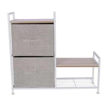 Raft Pantofi cu 2 sertare, 83 x 29 x 77 cm, bej, TB73 Raft Pantofi cu 2 sertare, 83 x 29 x 77 cm, bej, TB73