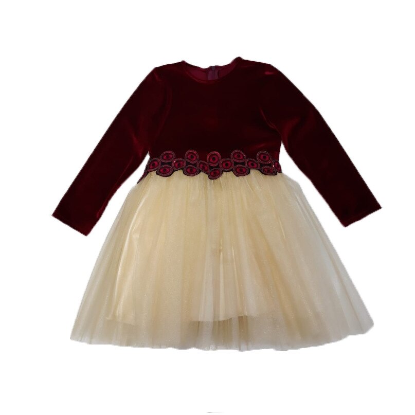 Rochie Emanuel din catifea si tul