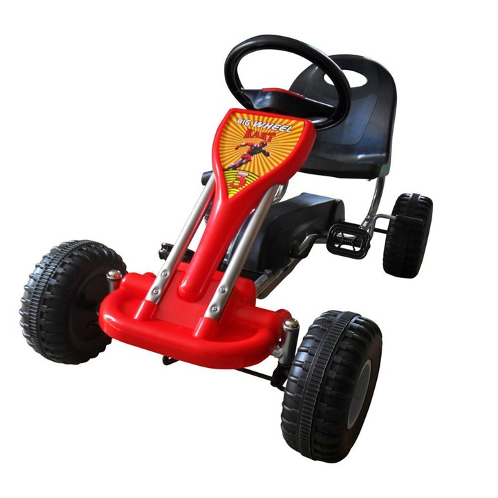 Детски картинг с педали VidaXL Go Kart, с педали, червен