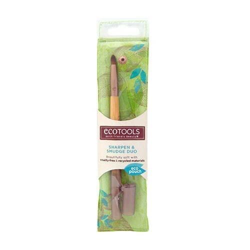 Pensula Pentru Blending cu Ascutitoare ECOTOOLS Sharpen & Smudge Duo