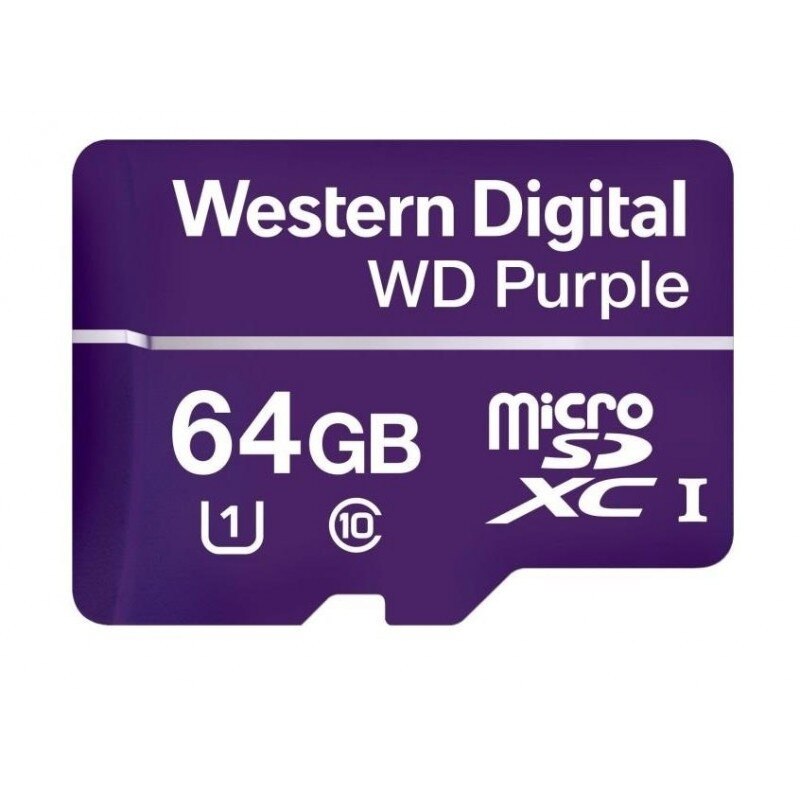 Card Memorie Western Digital Purple Micro SDXC, 64GB, Clasa 10, UHS-I U1