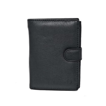 Portofel barbatesc, mare din piele naturala business Hassion, negru 0277 Portofel barbatesc, mare din piele naturala business Hassion, negru 0277