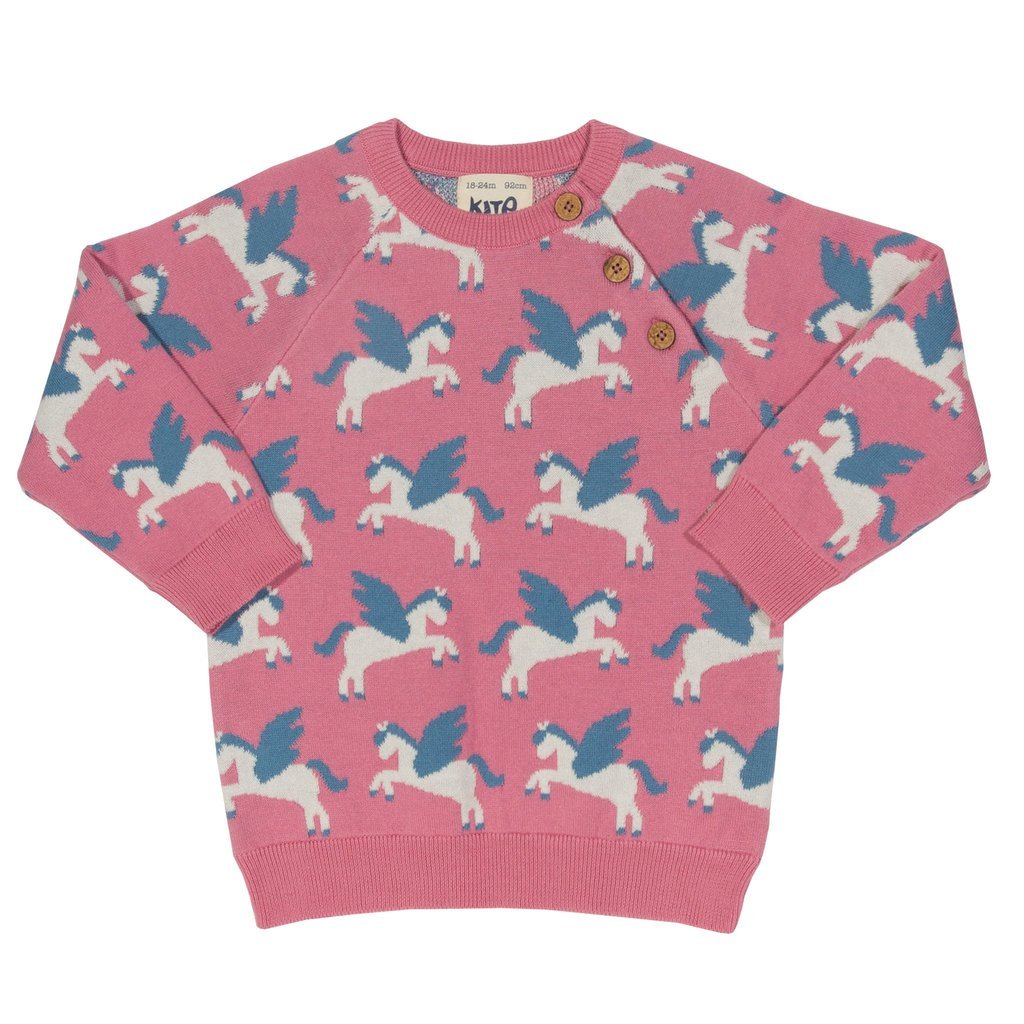 Pulover tricotat, kite, Roz