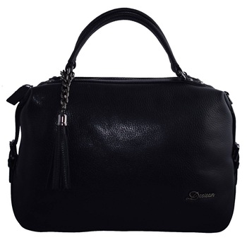 Poseta dama, din piele naturala, marca Desisan, 2947-01-26, negru Poseta dama, din piele naturala, marca Desisan, 2947-01-26, negru