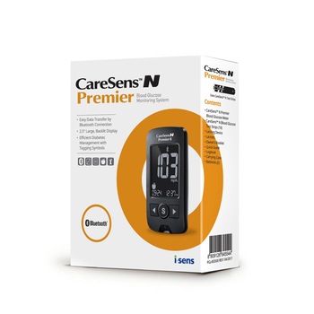 Glucometru CareSens N Premier + 10 teste + 10 ace, bluetooth, testare rapida si precisa, nu necesita codare Glucometru CareSens N Premier + 10 teste + 10 ace, bluetooth, testare rapida si precisa, nu necesita codare