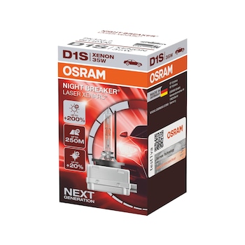 Bec auto far xenon Osram D1S Night Breaker Laser +200%, 35W, PK32d-2, cutie 1buc Bec auto far xenon Osram D1S Night Breaker Laser +200%, 35W, PK32d-2, cutie 1buc