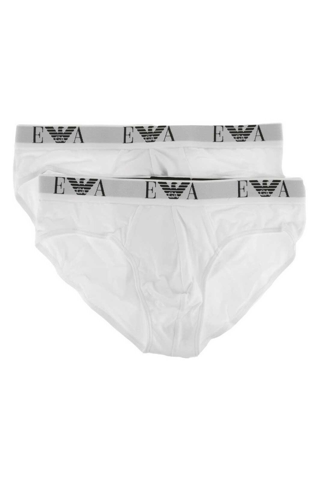 Slipi Armani Basic715, Alb/Alb, set 2 buc., M, Alb