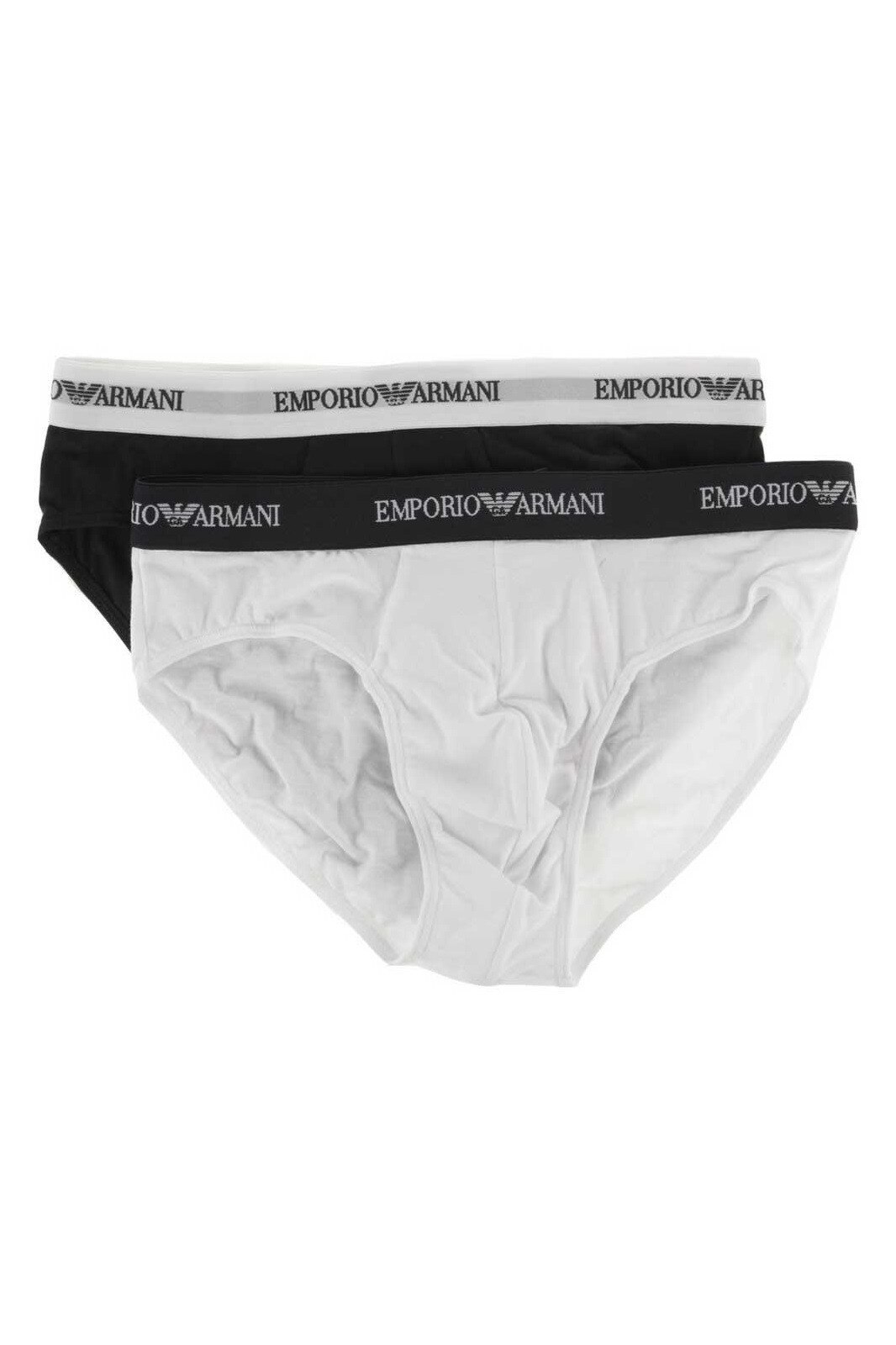 Slipi Armani Basic717, Alb/Bleumarin, set 2 buc., Alb/Bleumarin