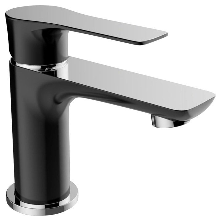 Смесител CasaBlanca LAVEO BLV2N, Мивка за баня, Черен / Хром