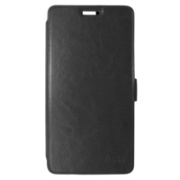 Husa tip carte cu stand neagra cu decupaj casca pentru Lenovo A536